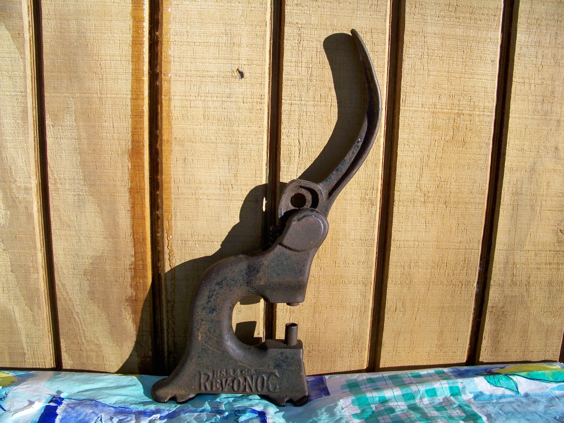 Antique Cast Iron Riveter / Hand Tool Vintage Tool Man Cave Etsy