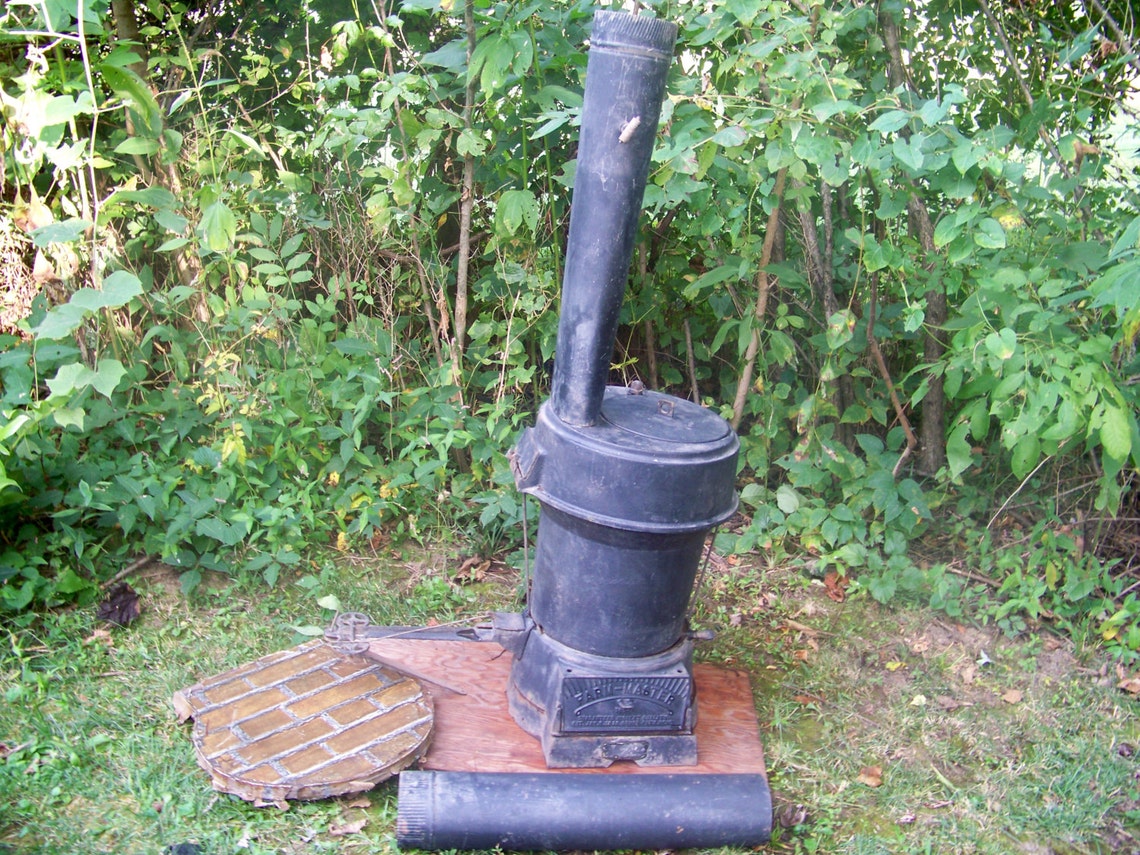 Antique Cast Iron Brooder Stove FarmMaster Chicken Parlor Etsy