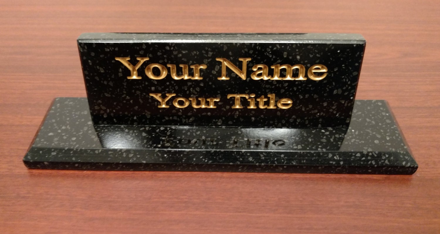Standard Desk Name Plate