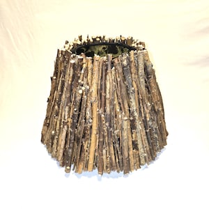 New Twig Handmade Lamp shade, rustic, natural materials, farmhouse, lodge, coolie style