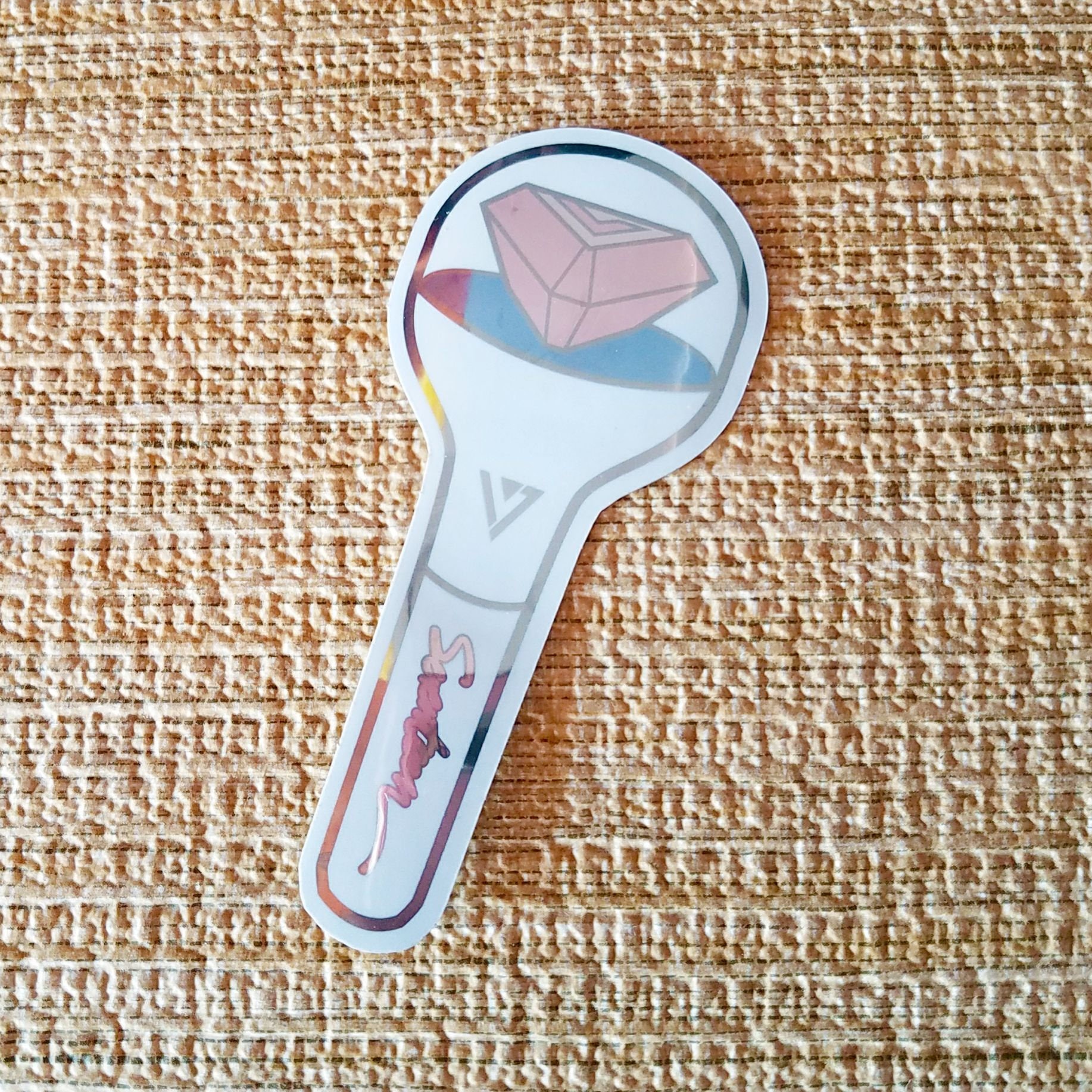 KPOP Vinyl Reflective Mirror or Holographic Logo Lightstick Etsy