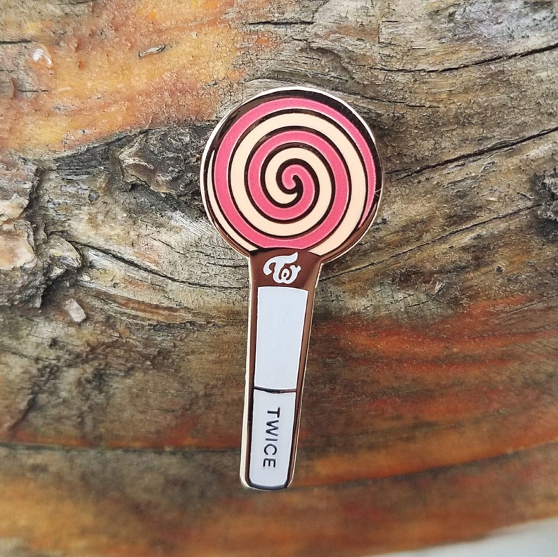 TWICE Candybong Lightstick KPOP Enamel Pin 트와이스 Fanmade Badge | Etsy