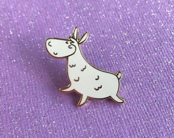 Llama Hard Enamel Pin, Gold Plated