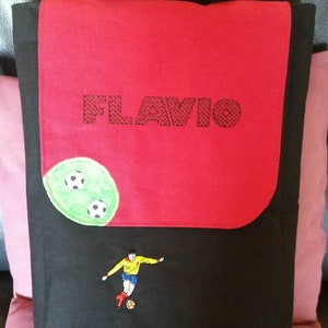 Sac école maternelle, sac de sport, sac foot, sac à dos enfant personnalisé, cartable garçon, sac à broder football, backpack