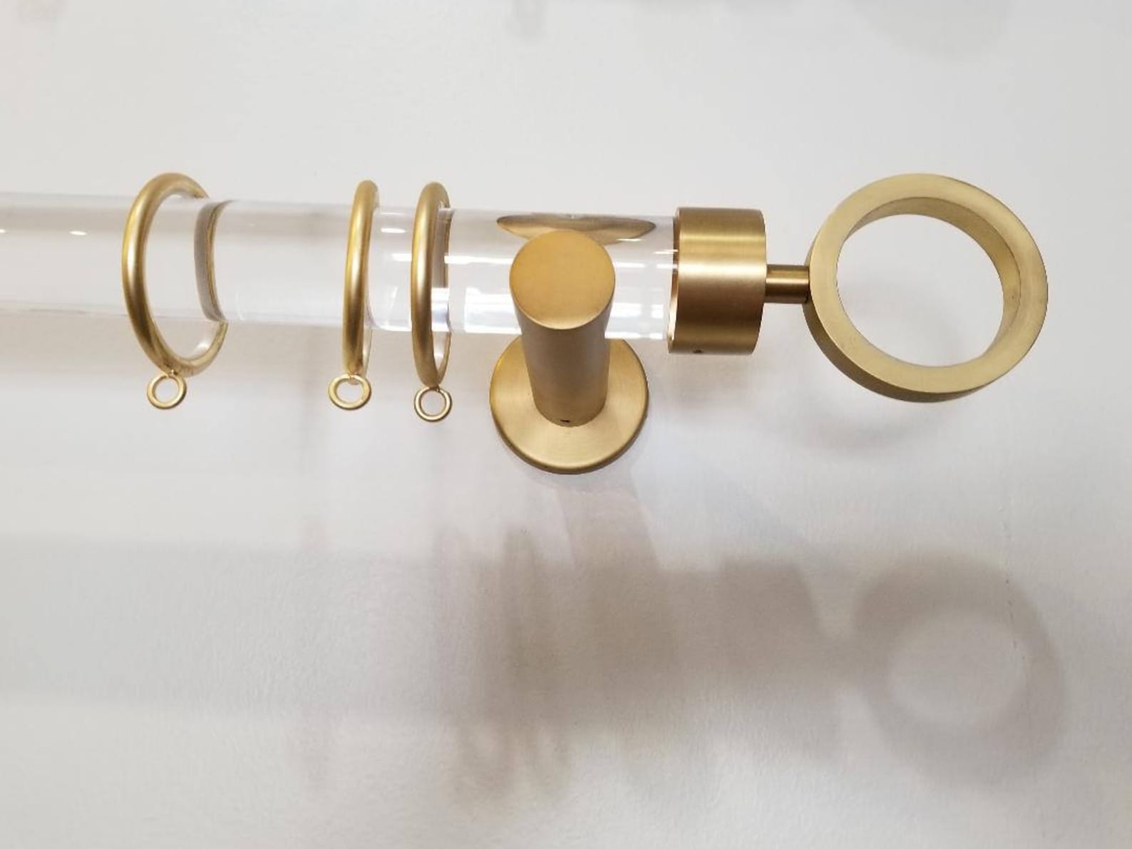 Custom Length Acrylic Drapery Rod Etsy