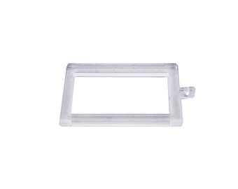 Rectangle Ring For Lucite, Acrylic, or Metal Drapery Rod, Rectangular Curtain Ring
