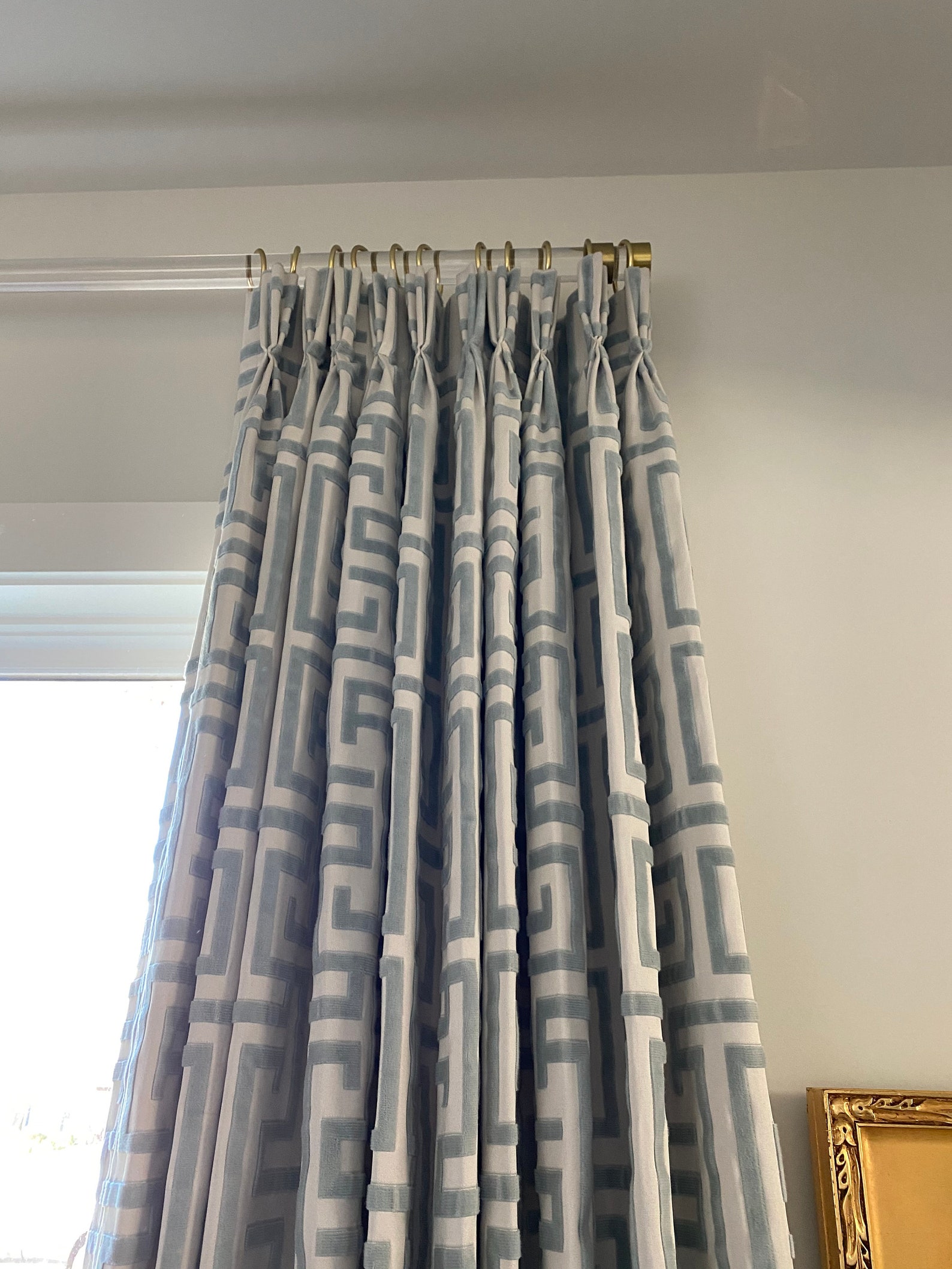 Custom Length Acrylic Drapery Rod Etsy