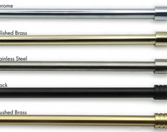 Ferretería para cafetería de 1/2" de diámetro, acero inoxidable y metal