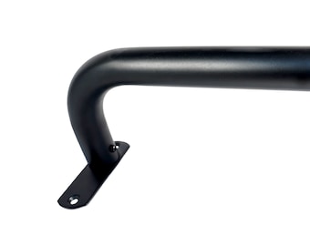 Barra de cortina francesa, barra de cortina de metal con retorno curvo o 90 grados