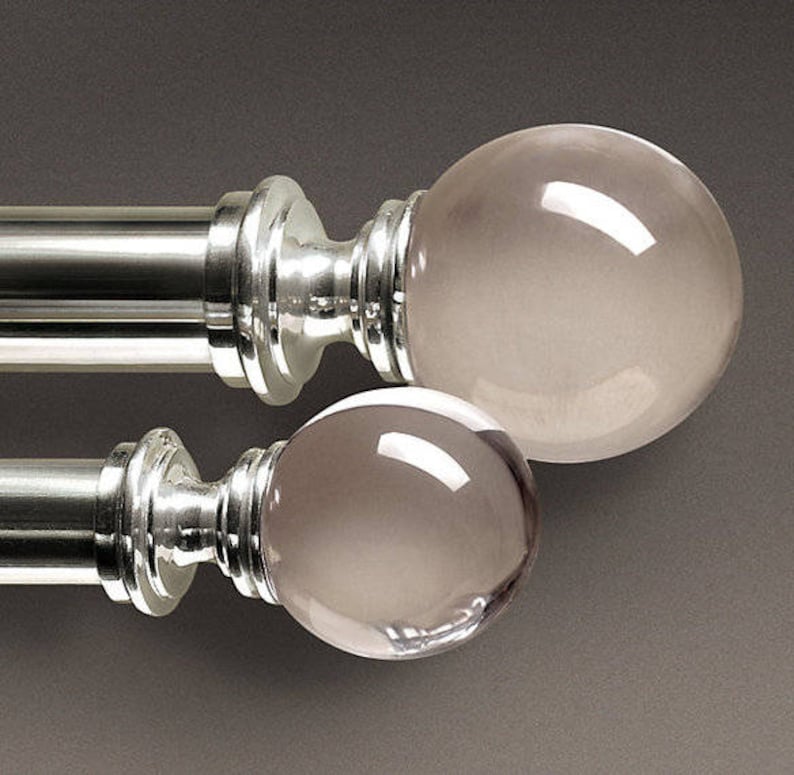 Acrylic Finial for Lucite Acrylic or Metal Drapery Rod Etsy