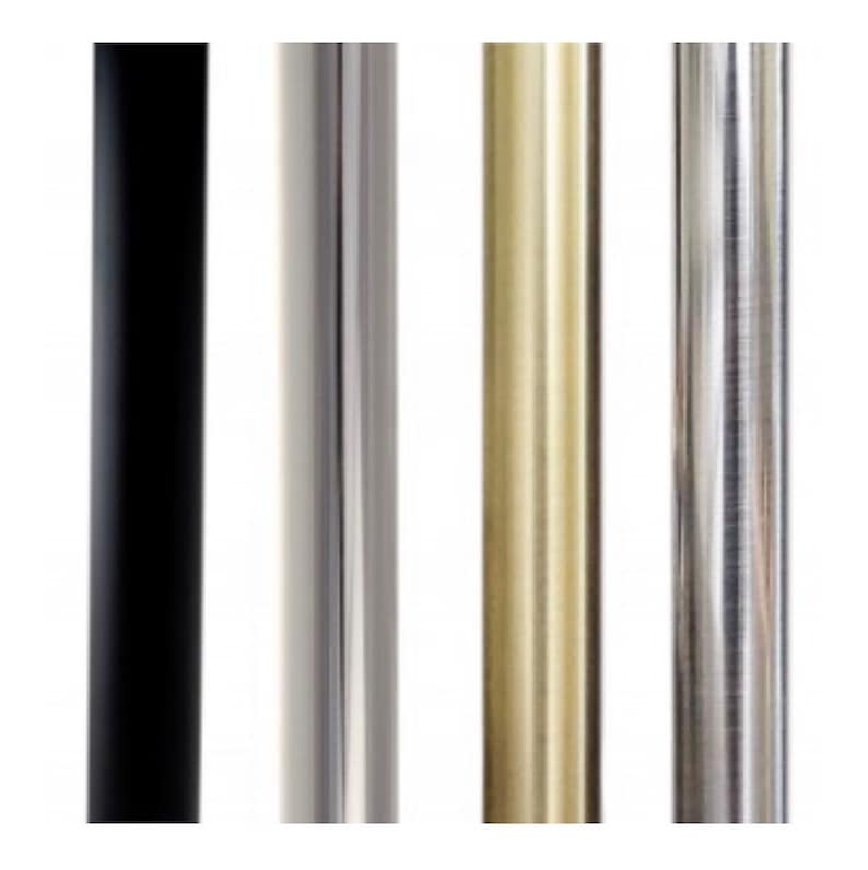 French Drape Rod Metal Drapery Rod With Curved Return or ...