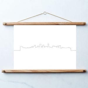 Brisbane Skyline | Australian City | Capital Cities | Modern Print | Simple Art | Line Drawing | Australia | Home Decor