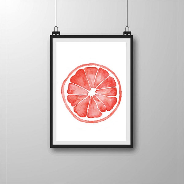 Grapefruit Painting Etsy