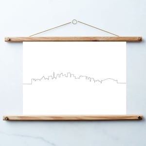 Sydney Skyline | Australian City | Capital Cities | Modern Print | Simple Art | Line Drawing | Australia | Home Decor