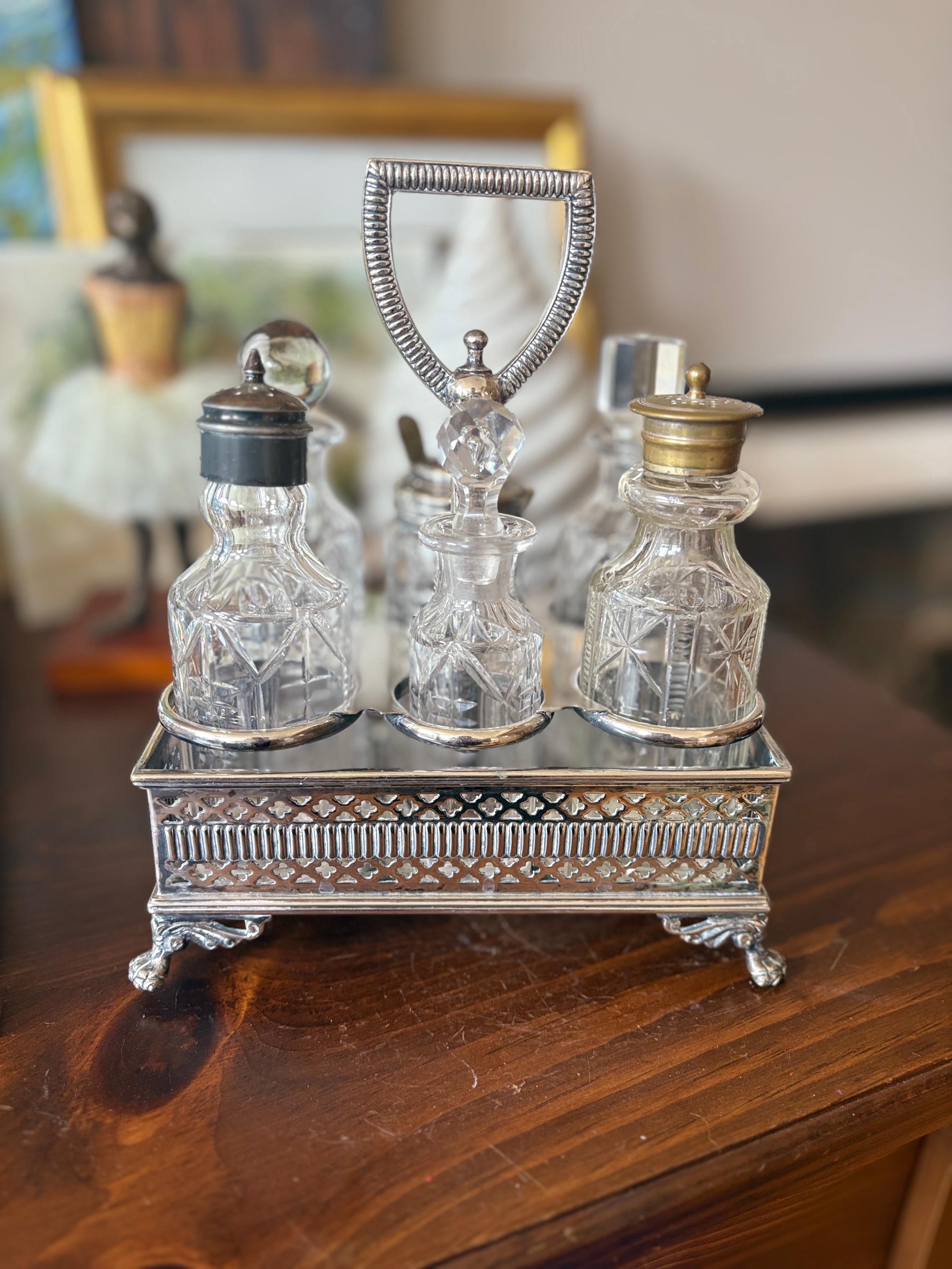 純銀製Walker&Hall,Sheffield.スパイス入れ アンティーク Antique Walker and Hall Sheffield Silverplate Condiment Set - Etsy