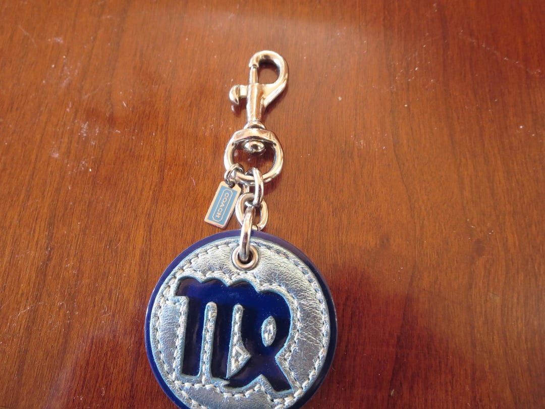 小物 vintage coach zodiacsign Virgo keychain Coach VIRGO Astrology Sign Leather FOB Keychain - Etsy Canada