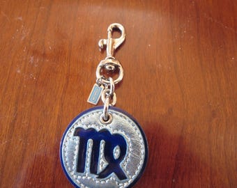 小物 vintage coach charm virgo constellation Coach VIRGO Astrology