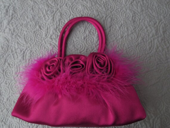 Jessica McClintock Fuscia Evening Bag