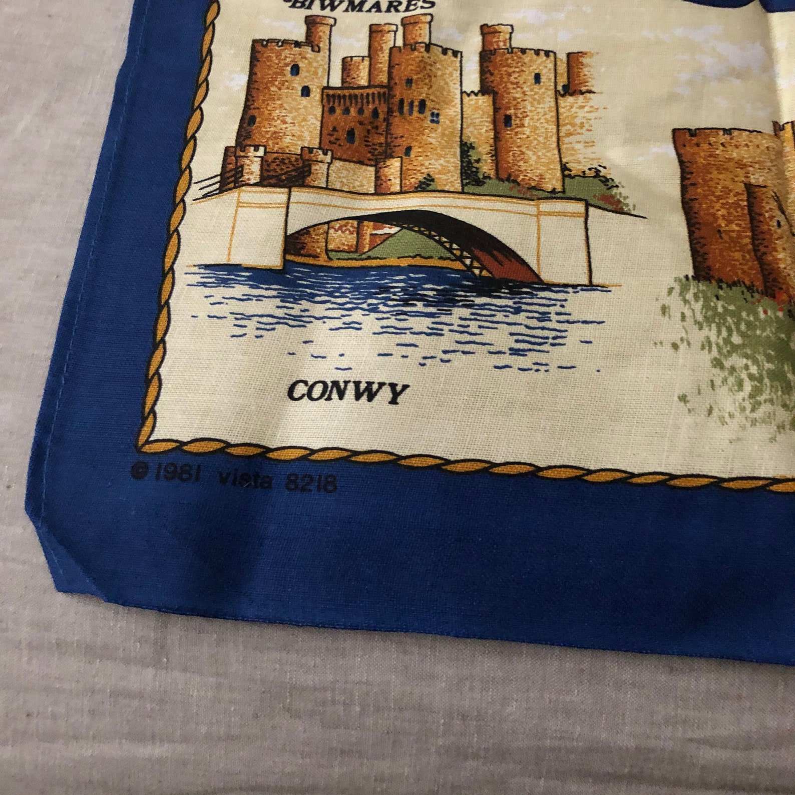 Welsh Castles Tea Towel Etsy