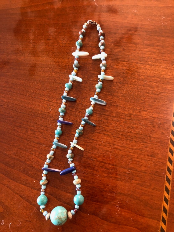Turquoise Necklace 18" - image 1