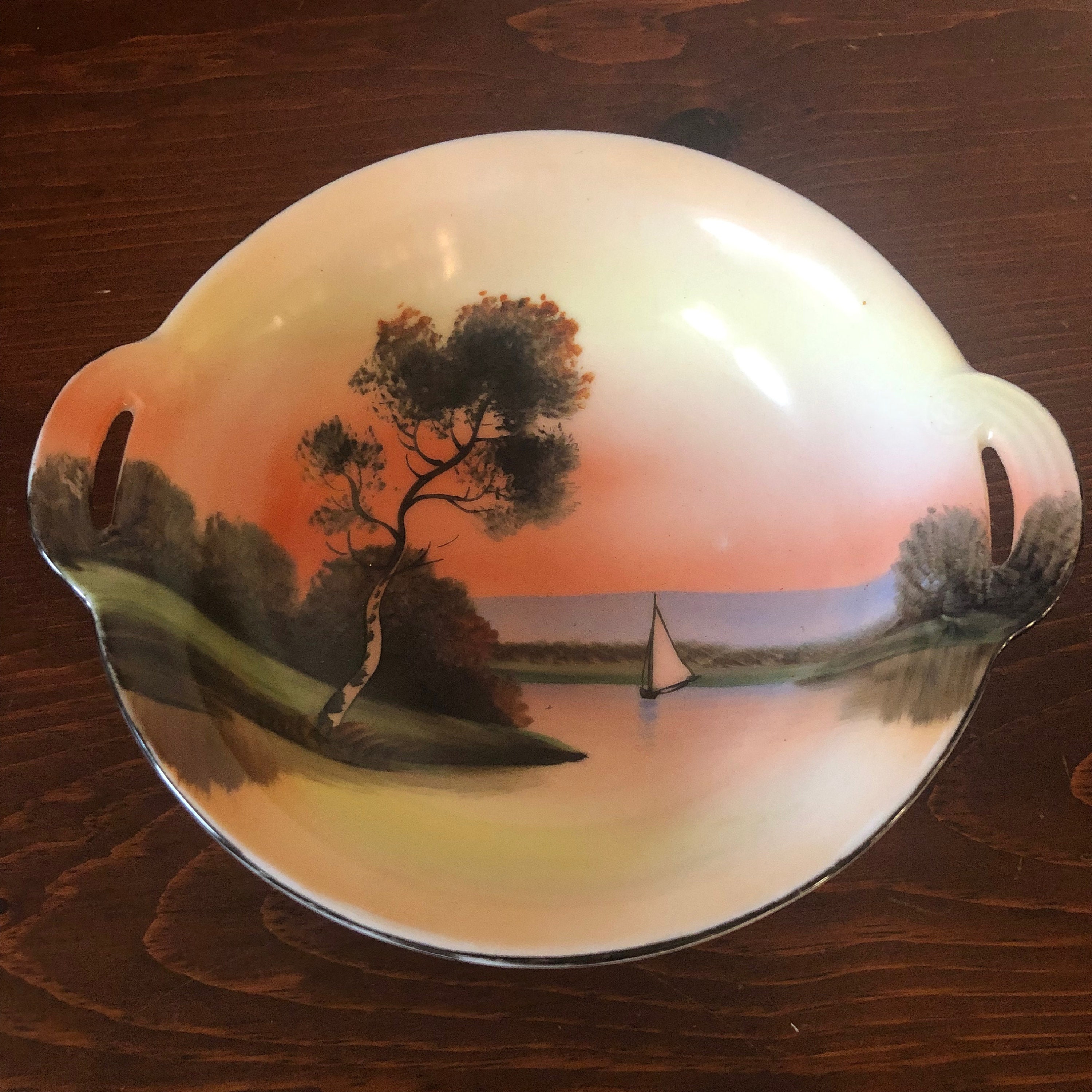 Vintage Noritake Hand Painted Small Dish - Etsy