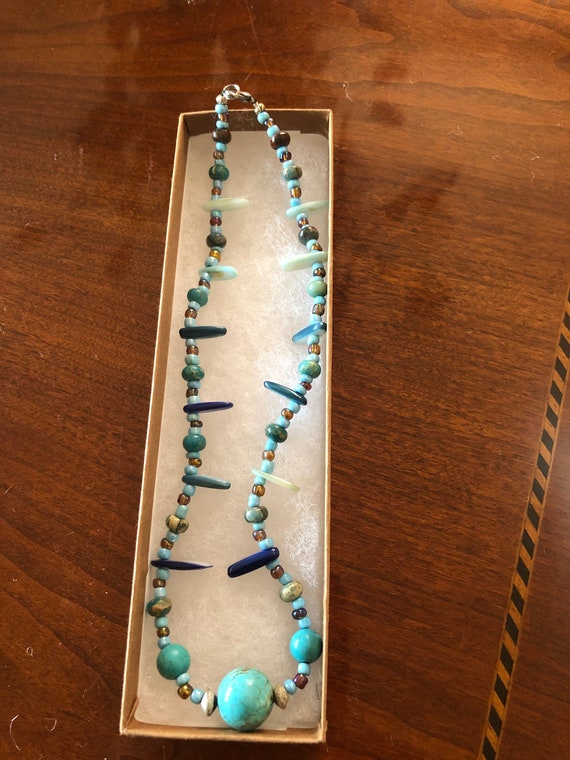 Turquoise Necklace 18" - image 2