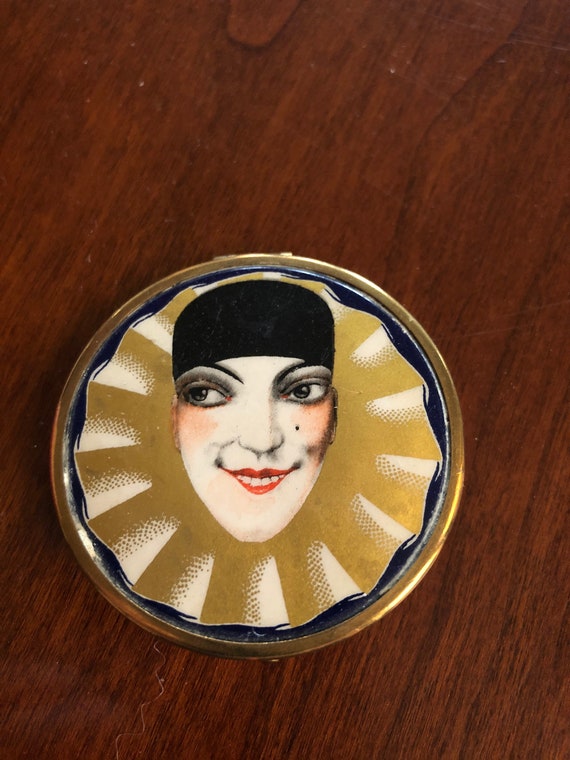 Tokalon Art Deco Pierrot Compact 1930s