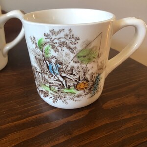 Vintage Johnson Brothers Pastorale Toile de Jouy Mug OR Sugar Bowl and Creamer Set