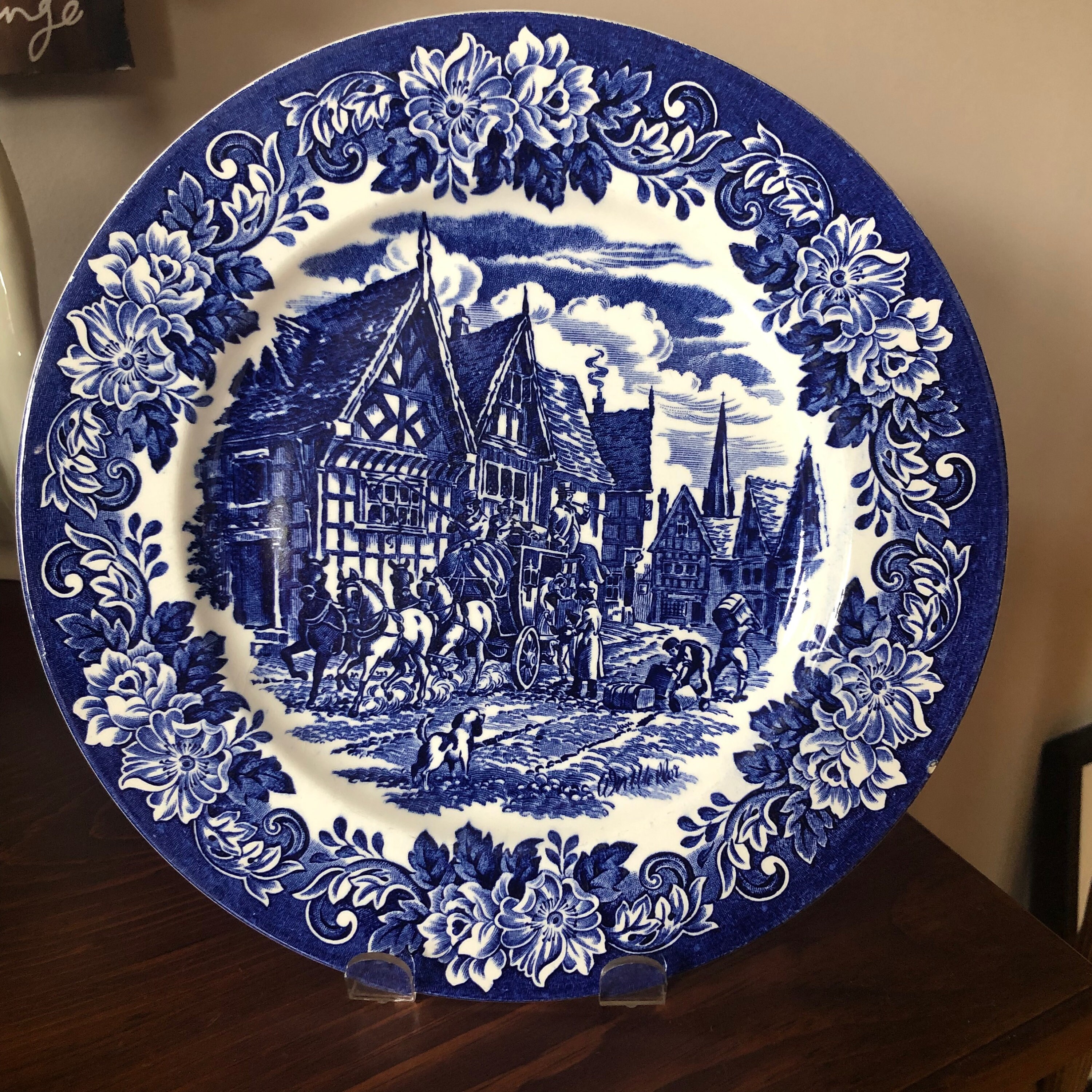 English Ironstone Tableware Dickens' Series Dinner Plate Etsy