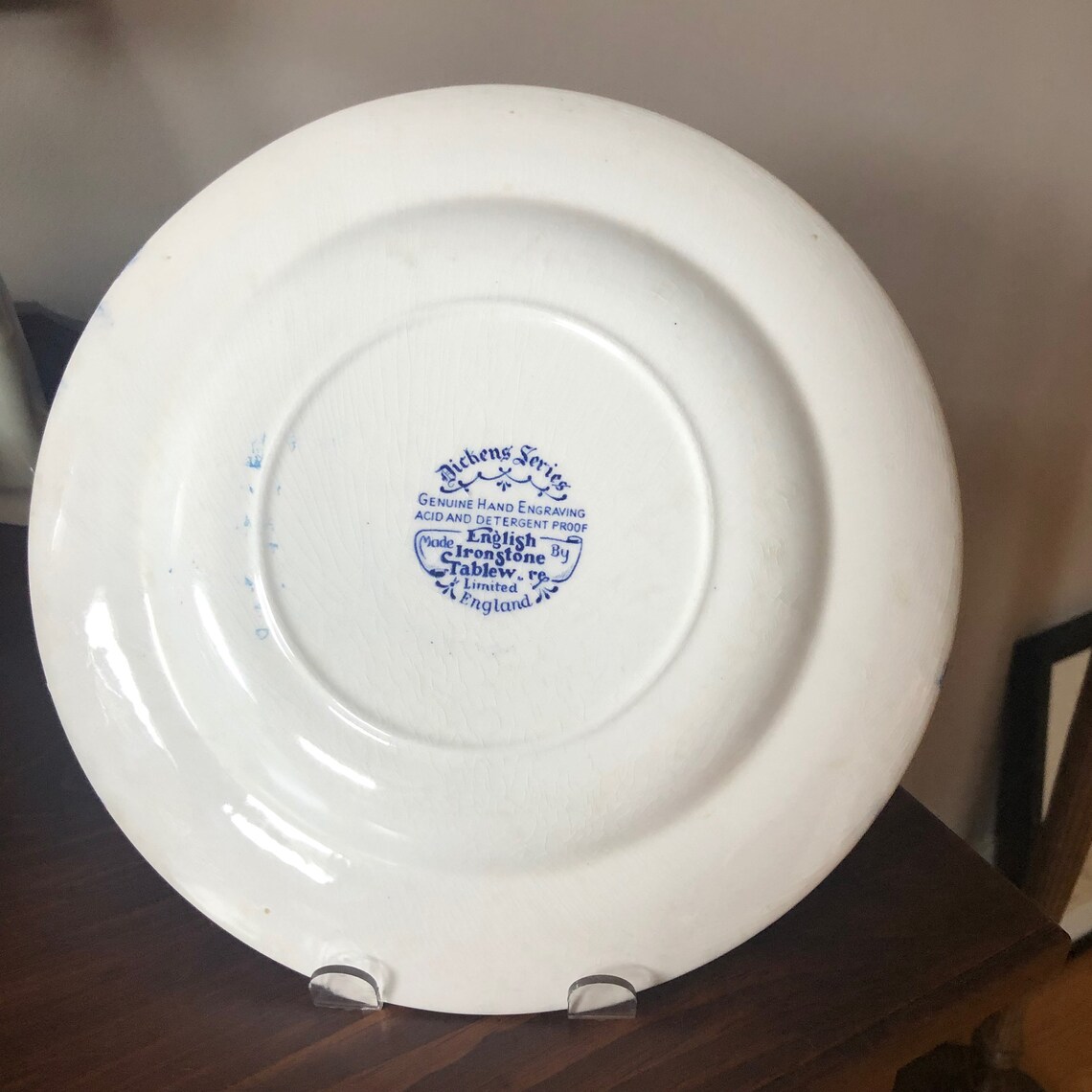 English Ironstone Tableware Dickens' Series Dinner Plate Etsy