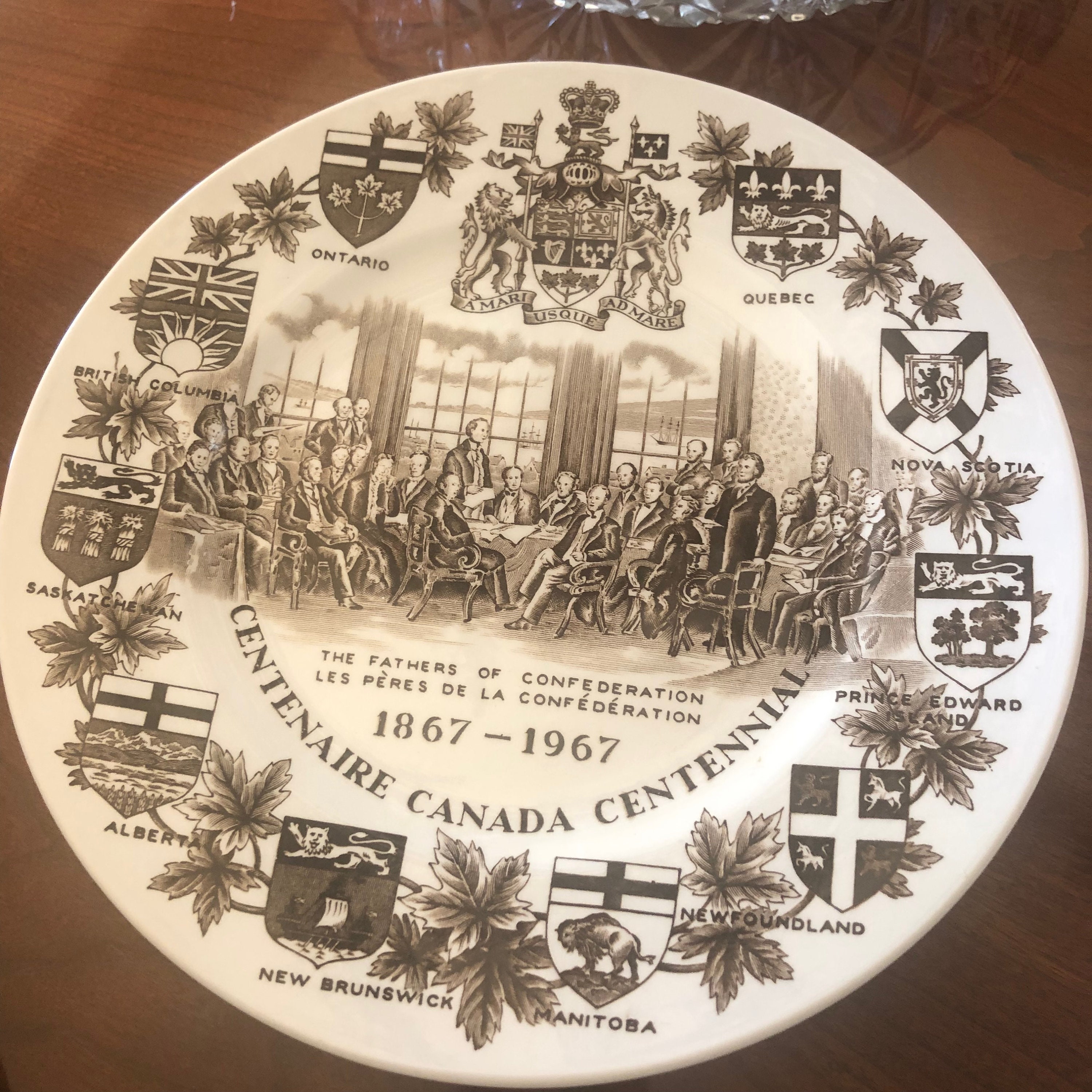 1867 1967 Plate - Etsy