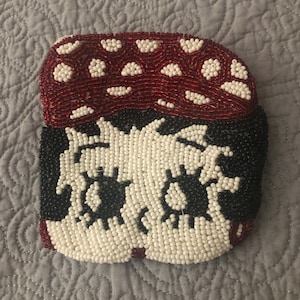 Vintage BETTY BOOP Microbead Small Wallet