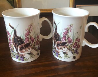 Vintage Jason Fine Bone China Garden Cats Mugs - You Choose Each Sold Individually