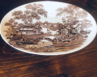 Vintage Royal Staffordshire Dinnerware by Clarice Cliff Made in England TONQUIN Small Dish