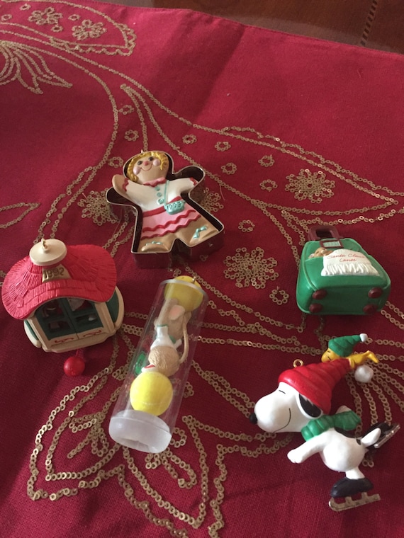 Vintage 90s Hallmark Christmas Ornaments Etsy