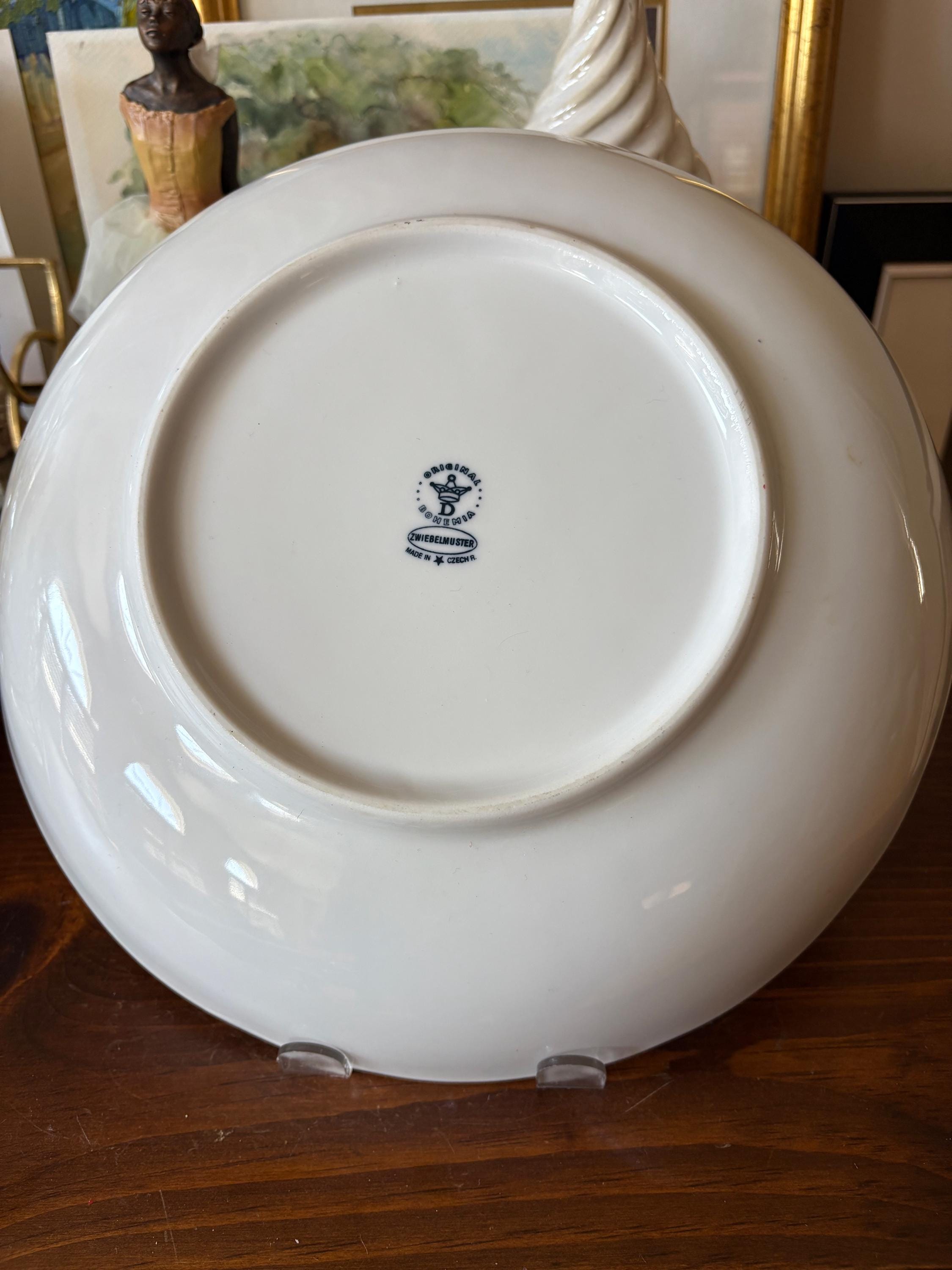 ZWIEBELMUSTER Bohemia Blue Onion Large Round Serving Bowl - Etsy
