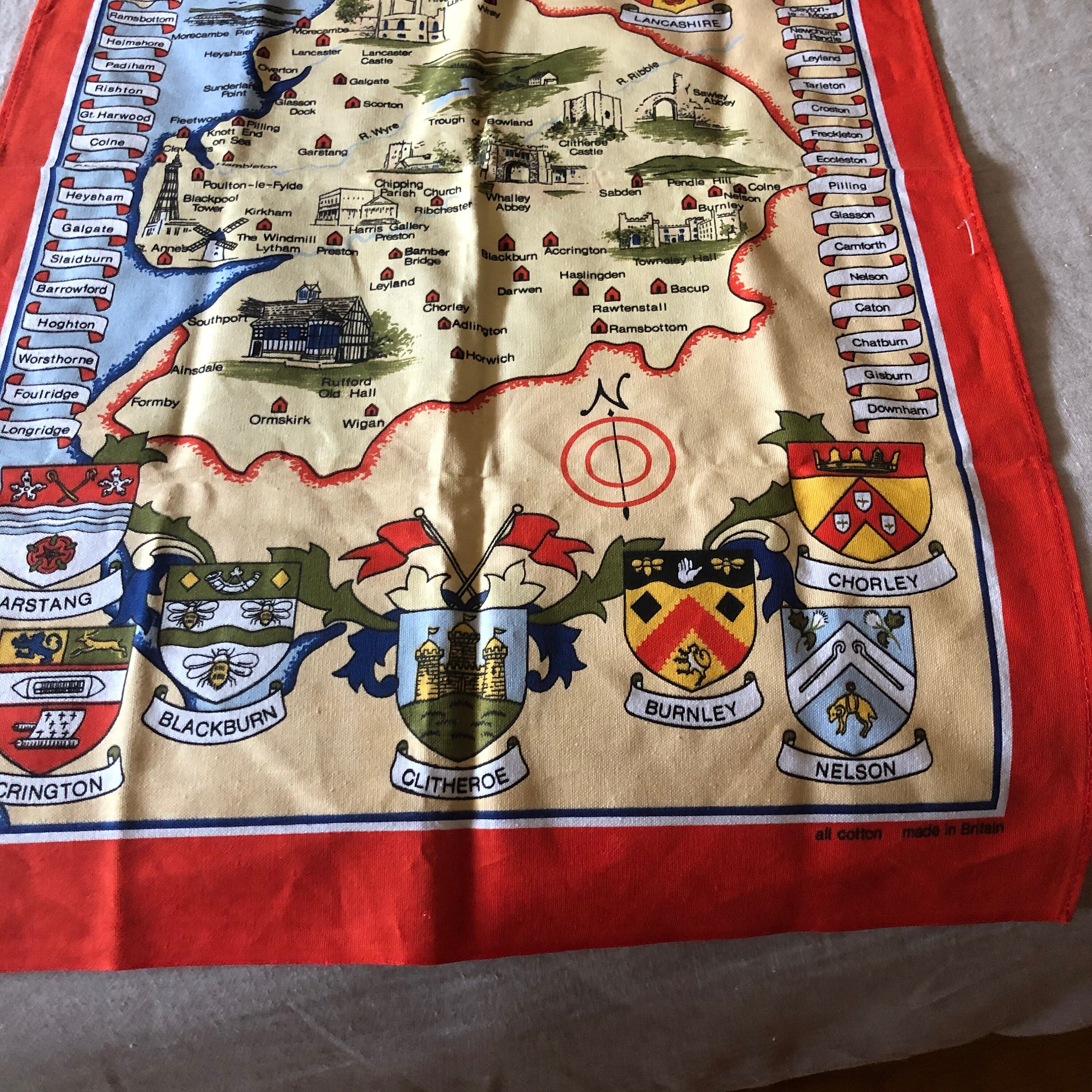 Lancashire Cotton Tea Towel Etsy