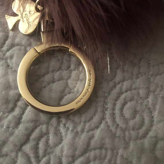 Kate spade shop pom pom keychain