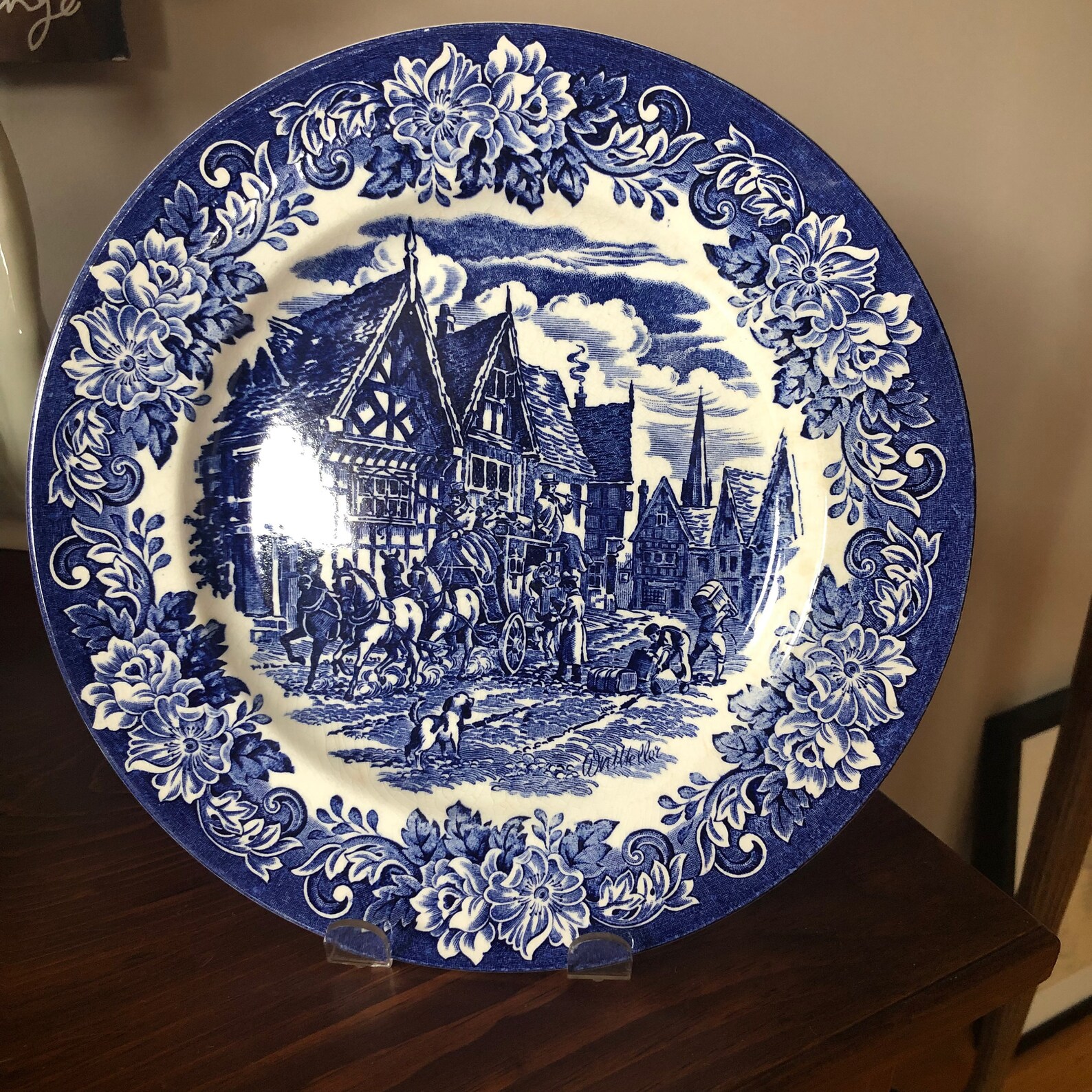 English Ironstone Tableware Dickens' Series Dinner Plate Etsy