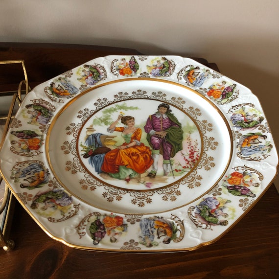 ヴィンテージ グロリアファイン ポーセリン ババリア ハンドワーク 陶器