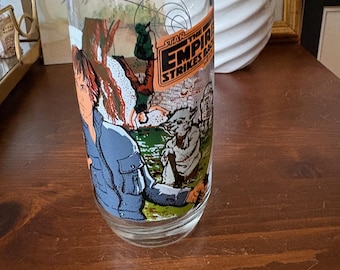 Vintage Burger King Star Wars Luke Skywalker Empire Strikes Back Tall Glass