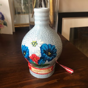 Vintage Austrian Schroffen-Enzian Gruss Aus Velden Liqueur Bottle