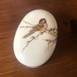Otagiri Bird Small Trinket Box and Vase Set