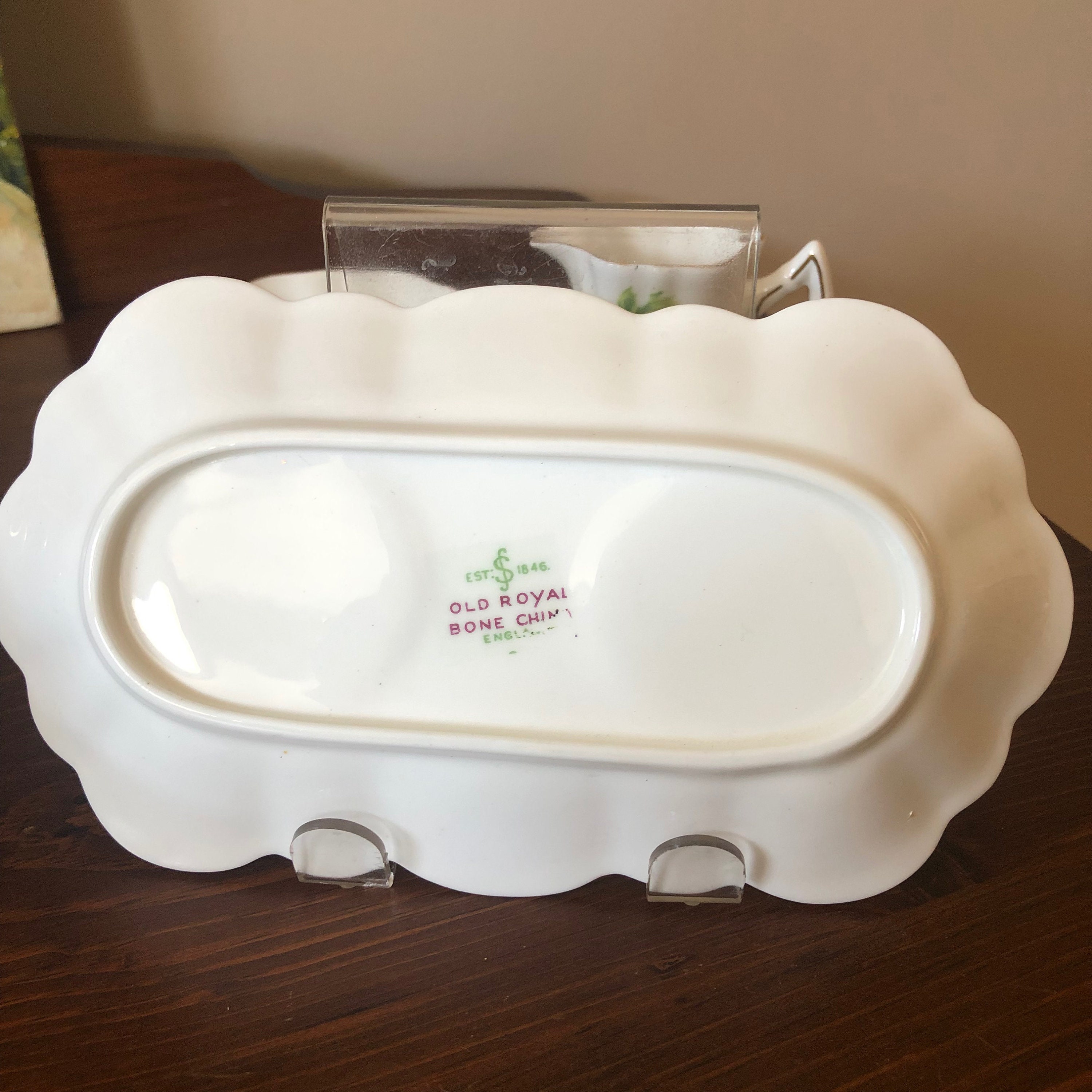 Vintage Old Royal Bone China Creamer and Sugar Bowl Set Etsy