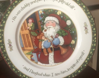 Portmeirion Studio A Christmas Story Fine Translucent Porcelain Christmas DINNER Plate or Coffee Cup Mug or  Cookie Jar -You Choose