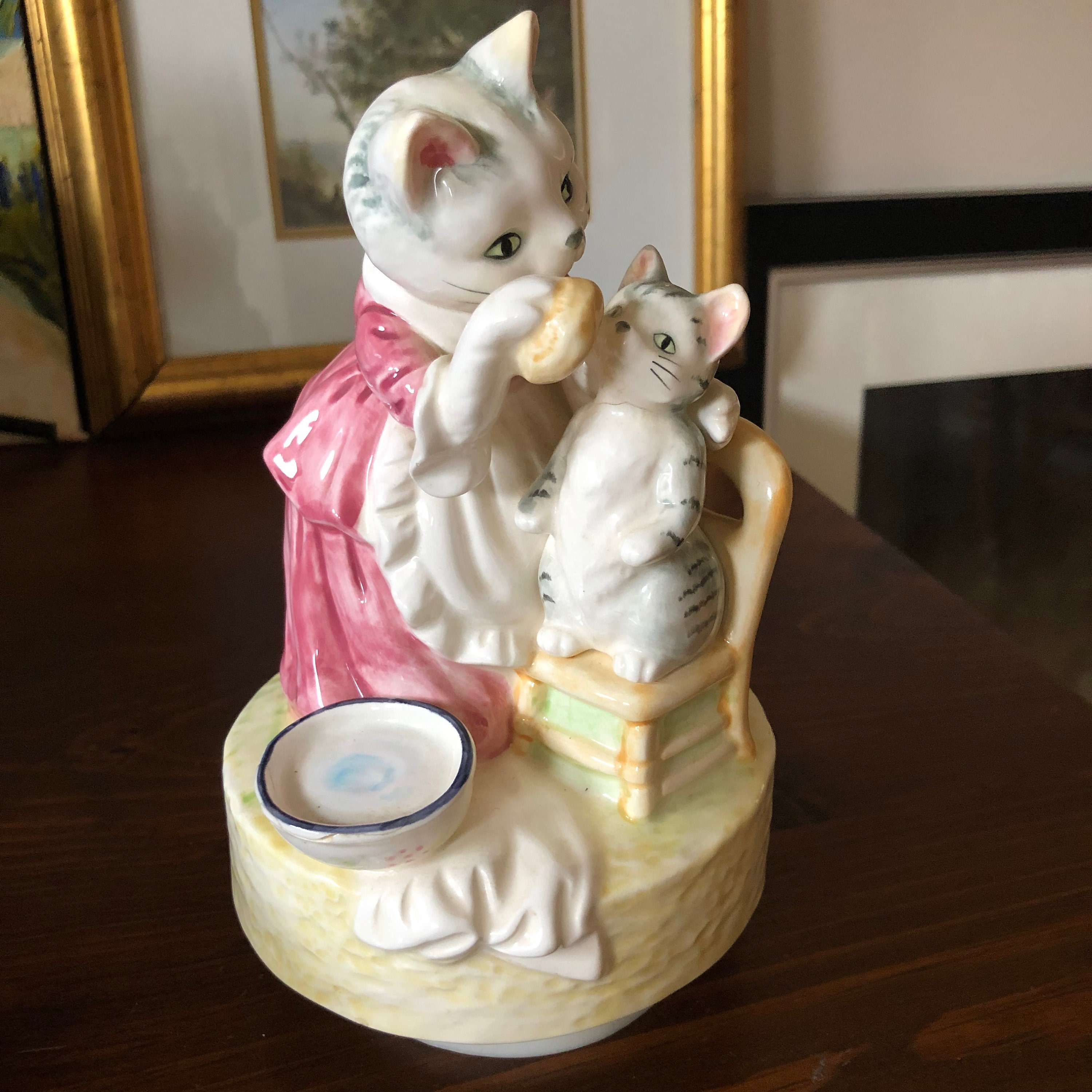 Vintage Schmid 1981 Beatrix Potter the Roly-poly Pudding Mrs