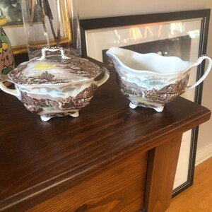 Johnson Brothers Olde English Countryside Made in England Creamer OR Sugar Bowl OR Platter -*** Sold Separately***