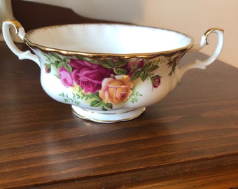 Royal Albert Old Country Roses Footed Soup Bowl OR Rimmed Soup Bowl