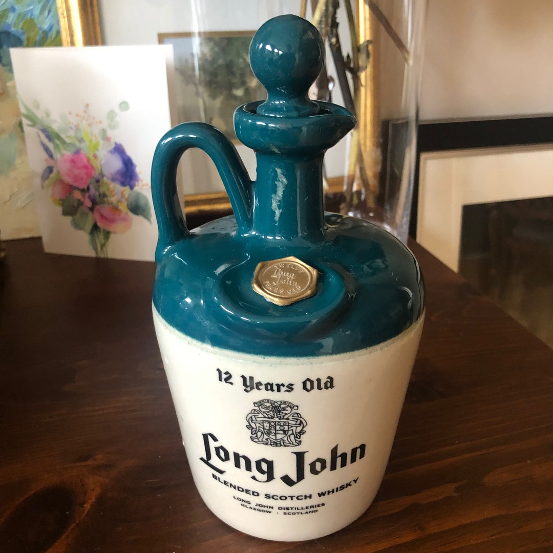 Vintage Long John Blended Whisky Scotland Jug Decanter EMPTY - Etsy