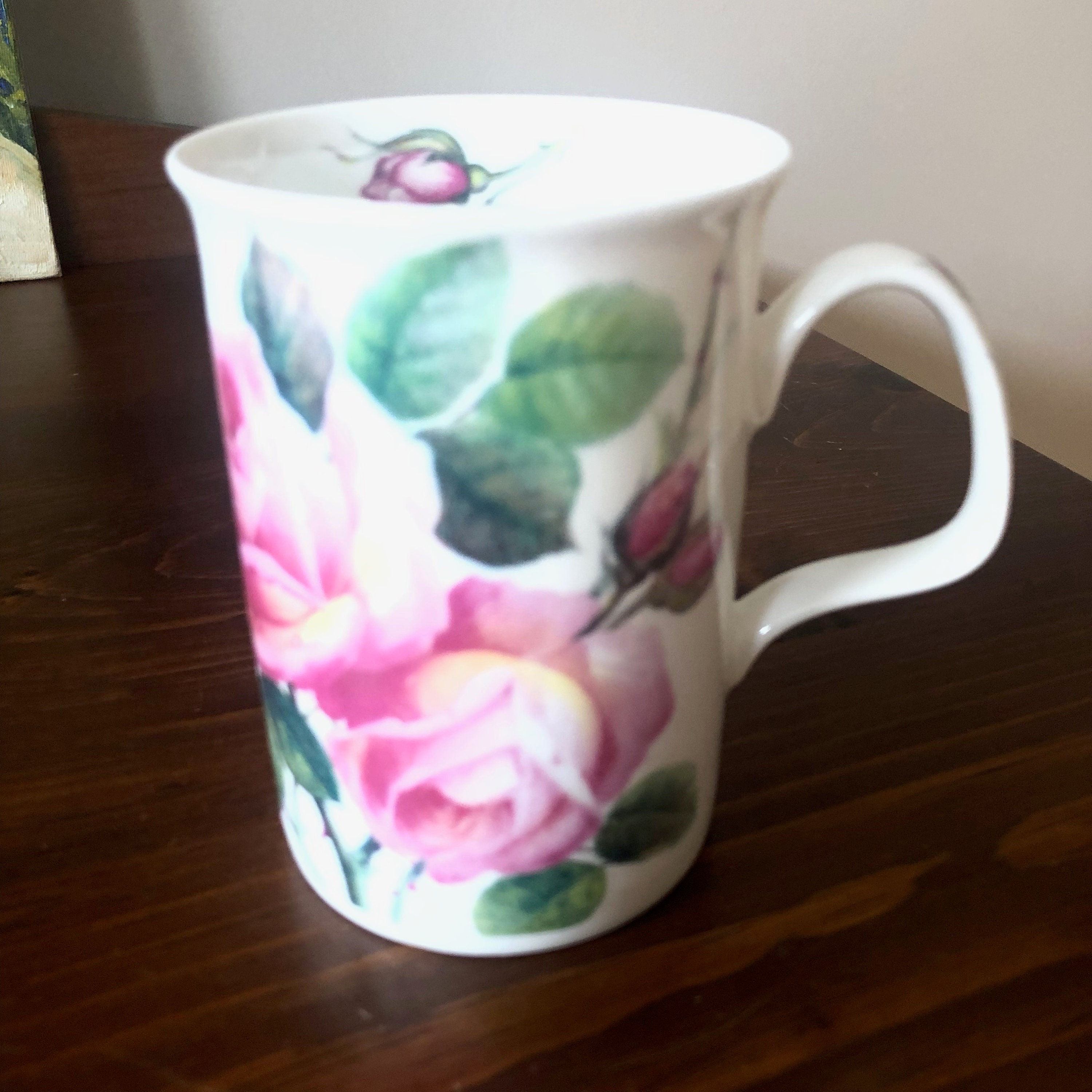 Vintage 1992 Roy Kirkham Fine Bone China English Rose Mug - Etsy